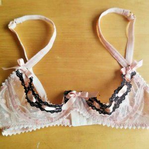 Agent Provocatuer Peach ANGHARAD 1/4 Cup Bra 34A